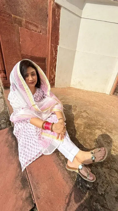 Kota Doriya with Block Printing