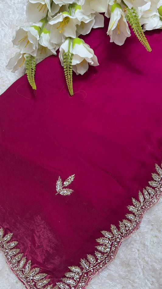 Soft Organza Shimmer Premium Saree