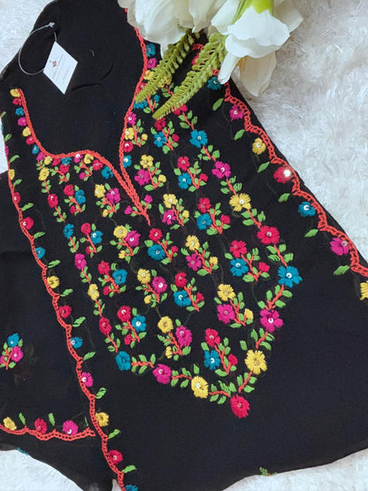 Lucknowi Pure Georgette Hand Embroidery Suit